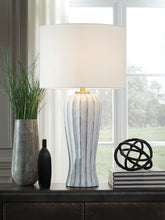 Warmstead Furniture - Ashley Furniture - Lanwell Lighting - Poly Table Lamp (1/CN) / Antique Gray - L235894
